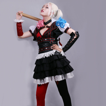 Batman Arkham Asylum City Sexy Harley Quinn Costume Harley Quinn Dress Harley Quinn Outfit